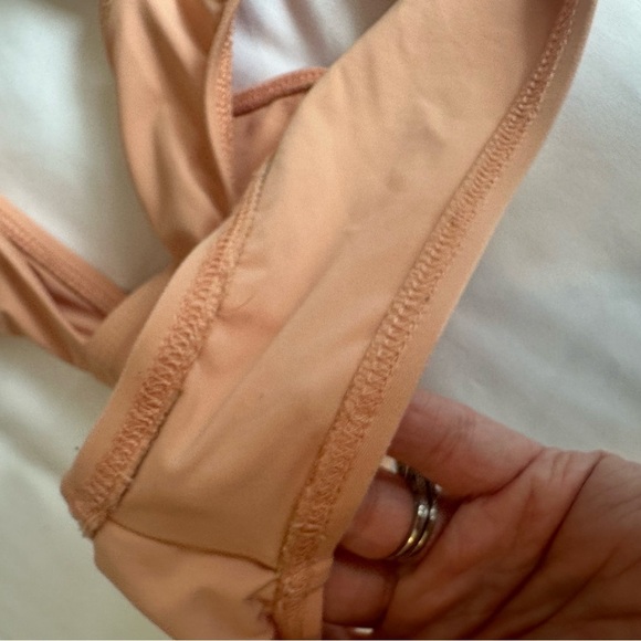 Dippin' Daisy's  Tie Front Cheeky Coverage One-Piece size small neutral - Picture 10 of 10